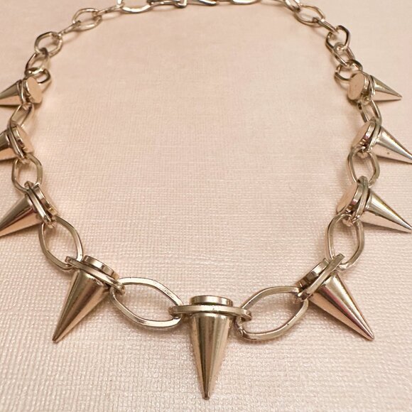 BEBE Spike Collar Necklace | Gold - Picture 3 of 3